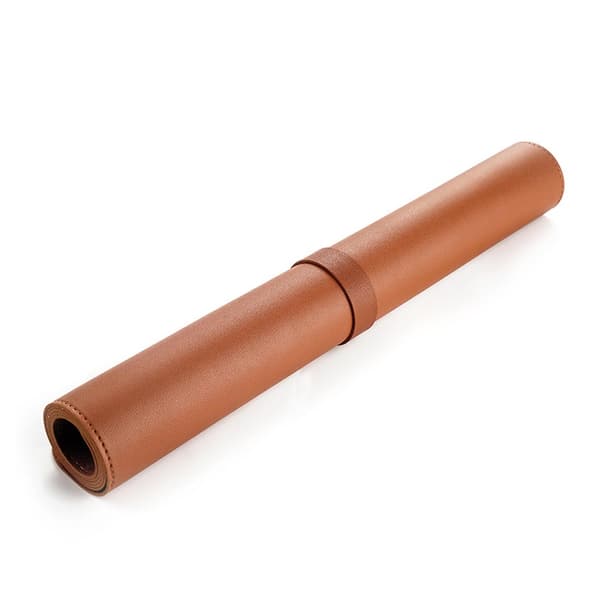 Brun skrivebordsmatte 80x40cm Skinn Brun brown
