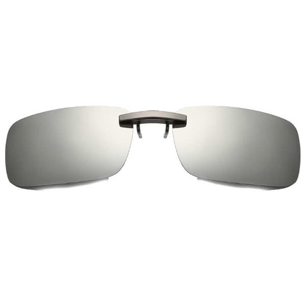 Clip-on Solglasögon Metall Silver Spegelglas 37x59mm silver