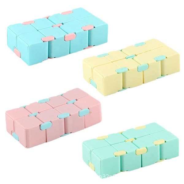 Fidget-lelu ääretön kuutio Antistress blue