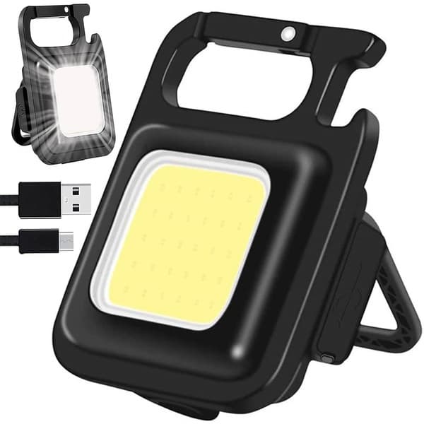 Multifunktionel LED Pendellampe med COB, Magnet, USB Lommelygte og Oplukker