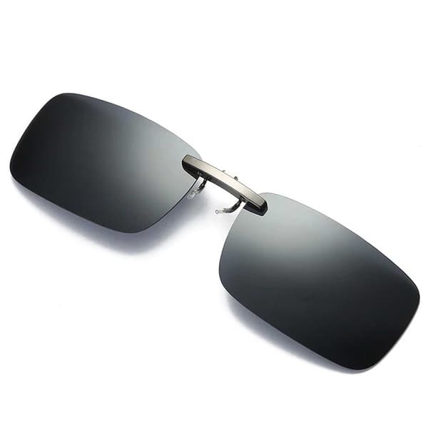 Clip-on aurinkolasit metalliset mustat 37x59mm musta black