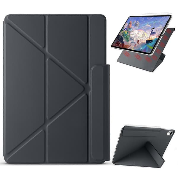 Til Huawei MatePad 11.5 S Etui PC+PU Læder Origami Stand Magnetisk Tablet Cover - Sort