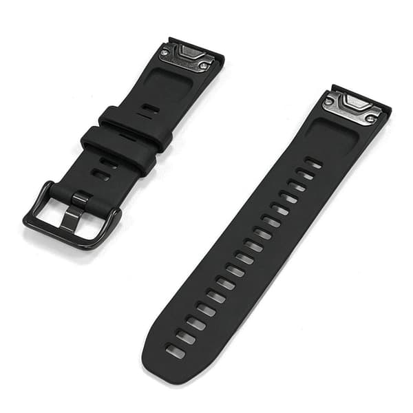 Kellon ranneke Garmin Fenix 7S/6S/5S, Garmin Instinct 2s 20 mm Musta