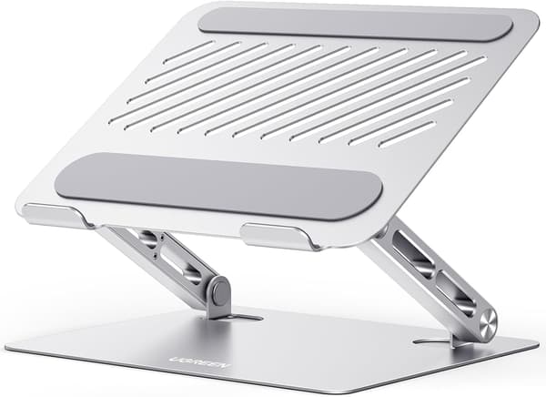 Laptopställ, Justerbart Laptopstativ med Värmeventil, Ergonomiskt Vikbart Laptopställ Kompatibelt D