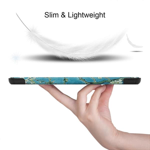 Til Samsung Galaxy Tab S10+ Etui Mønstertryk Læder Stand Tablet Cover - Abrikosblomst