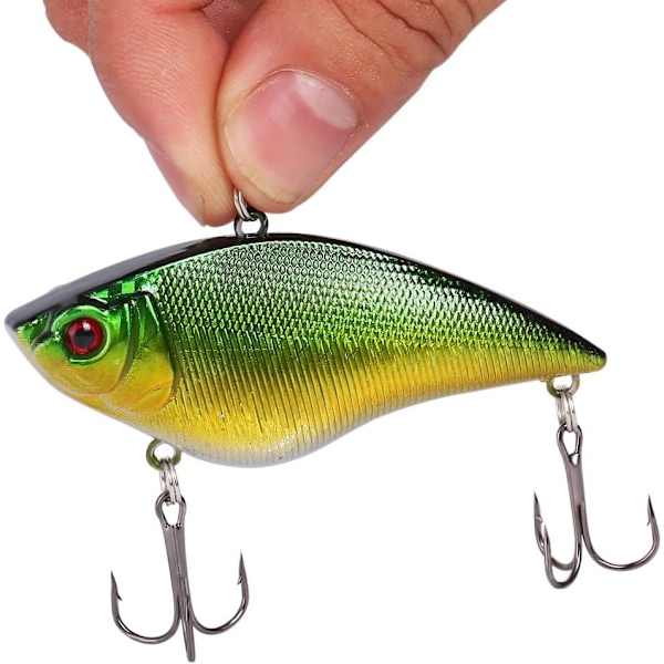 Fiskedrag Stora Hårda Beten Minnow VIB Drag med Trekrok Livsliknande Swimbait Fiskebete Popper Crankbait Vibe Sjunkande Drag