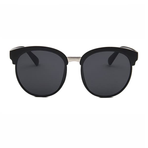 Suuret mustat retro aurinkolasit musta musta black
