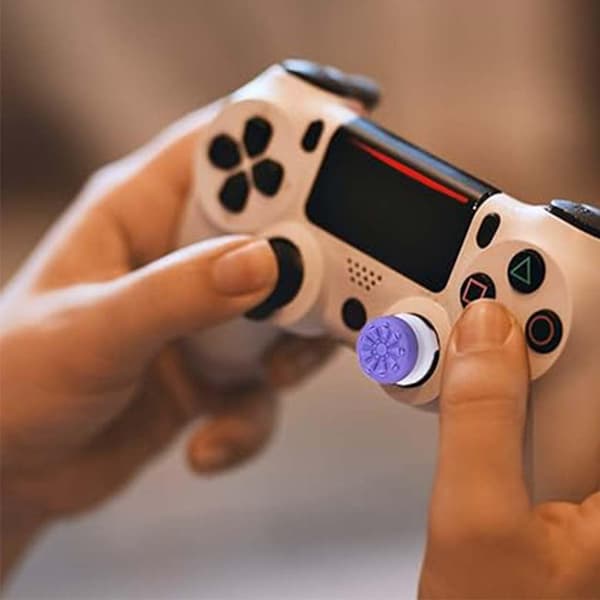 2-pak tommelfingergreb, silikone joystick-greb til PS4 PS5-controller for at hjælpe med sigte, controller og reducere træthed i tommelfingeren