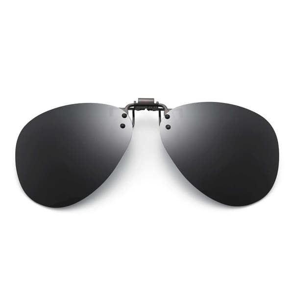 Clip-on Aviator Solbriller Pilotbriller Sort sort black