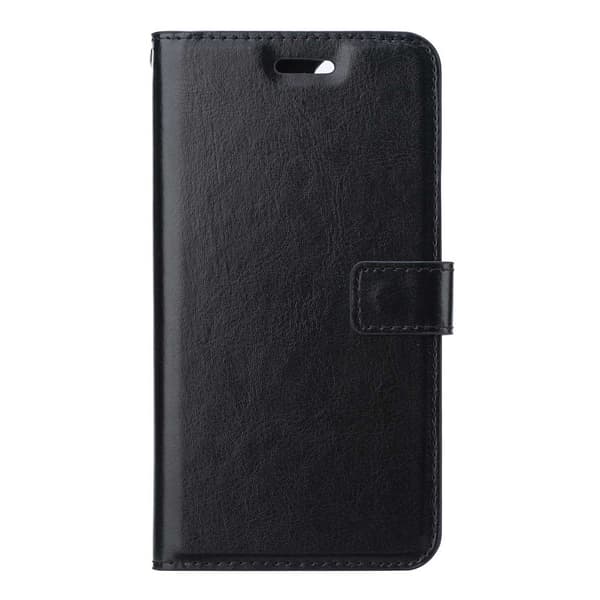 Galaxy S20 Plus Plånboksfodral Svart Läder Läderfoder svart black