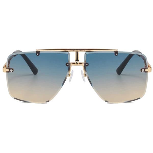 Moderne Eksklusive Pilot Aviator Solbriller Guldfarvet Glas guld gold