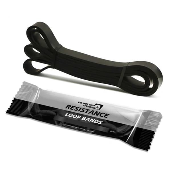 Elastisk Modstandsbånd Træningsbånd Crossfit 11-30kg sort black