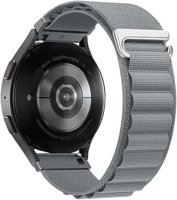 22mm Nylon Loop Rem til Samsung Watch 7 6 5 4/ til Amazfit Active 2 Armbånd Håndledsrem til Huawei Watch 4/GT5-4-3 Pro Bånd Blå Grå 22mm