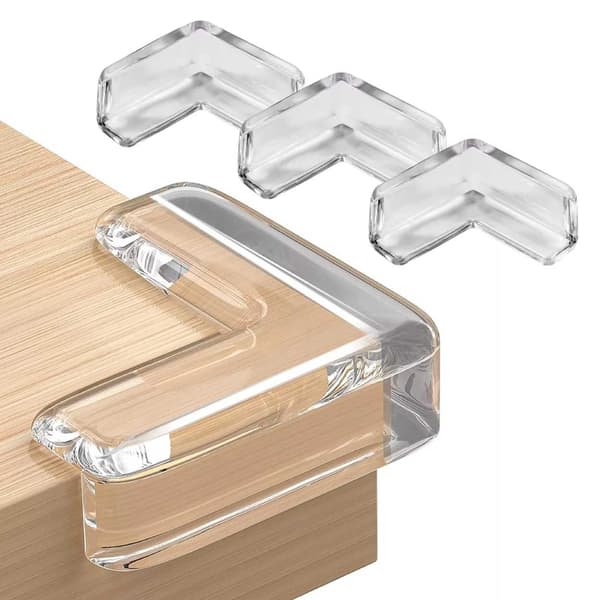 4-pack raka premium hörnskydd och kantskydd för barn transparent