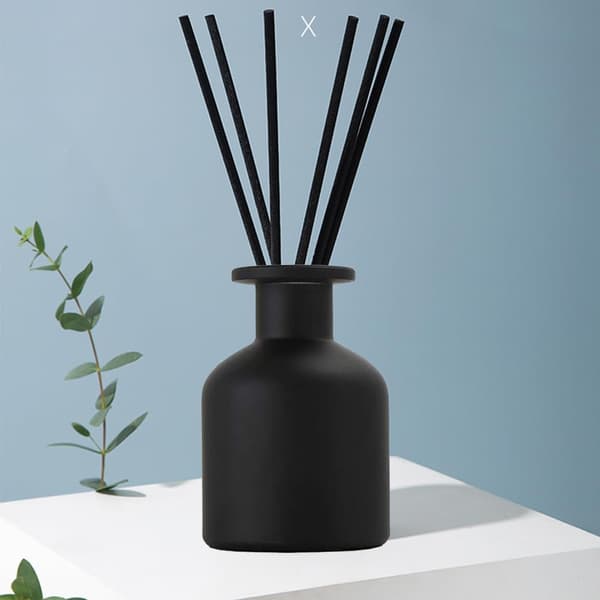 150 ml svart glassdiffuserflaske, aromadiffuser, DIY erstatningssett for duftpinner, essensielle oljer håndverk dekor