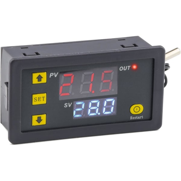 20A 12V Digital Termostat Digital Temperaturregulator Styrenhet Uppvärmning Kyla Kontroll Termometer Instrument