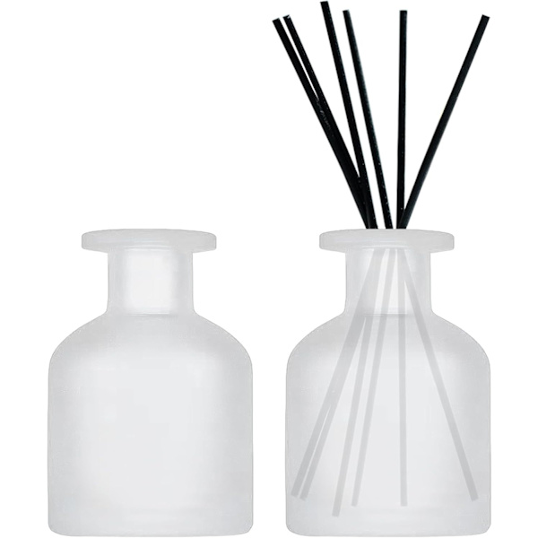Sett med 2 glassdiffuserflasker, 150 ml tom diffuserflaske for romduft, glassduftflaskebeholder