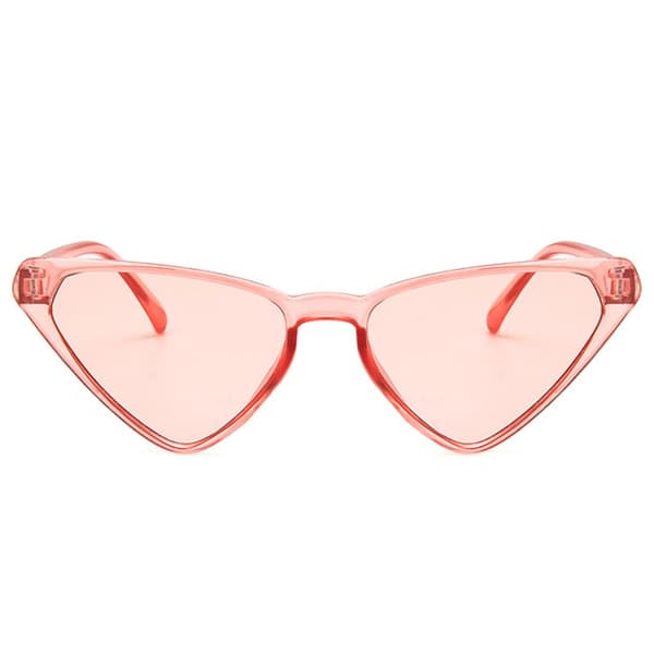 Lyserøde Gennemsigtige Solbriller Lyse Lyserøde Glas pink
