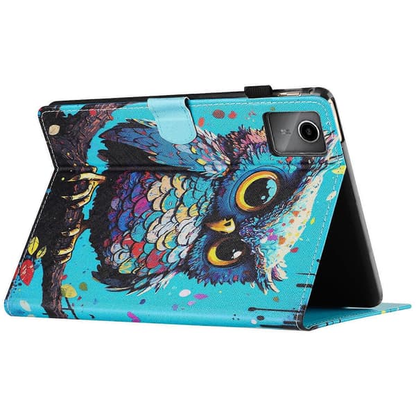 Fodral för Lenovo Tab M11/Xiaoxin Pad 11 2024 Mönstertryck PU Läder Ställ Tablet Skydd