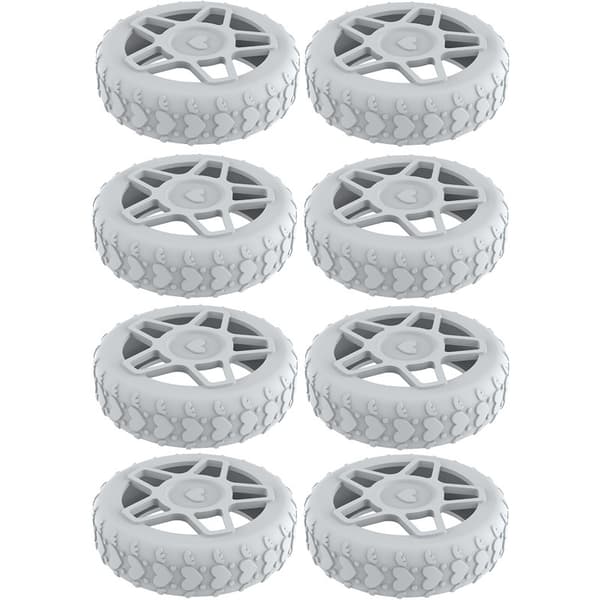 8 kpl pyöränsuojia matkalaukuille, harmaa, malli 2 Grey