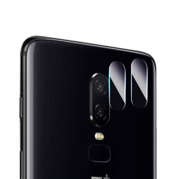 2-pakkaus OnePlus 6 -kameran linssinsuojus transparent