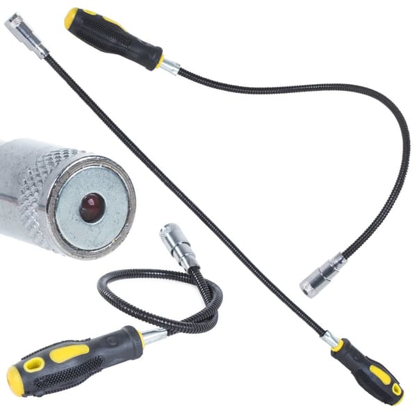 Joustava poimintamagneetti LED-lampulla 57cm