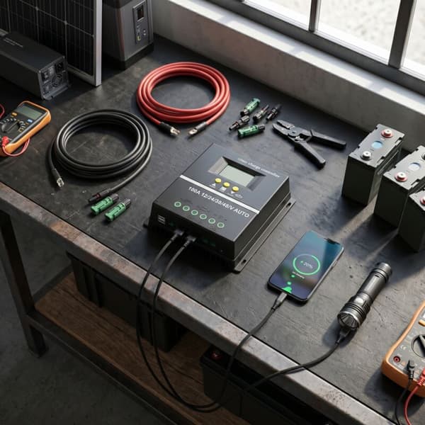 100A MPPT Solarladdningsregulator 12V 24V 36V 48V LCD-skärm Batteri Smart regulator Max 100V Dubbel USB-ingång