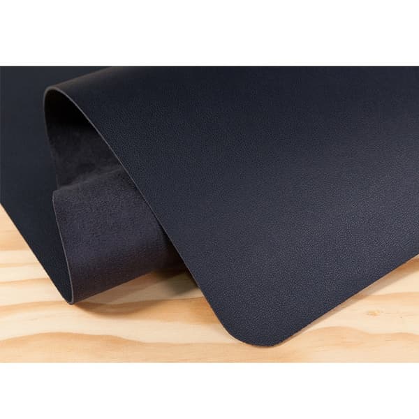 Musemåtte 80x40cm PU Læder Skrivebordsunderlag til Bærbar, Vandtæt og Skridsikker, Perfekt til Kontor og Hjem Sort D Black