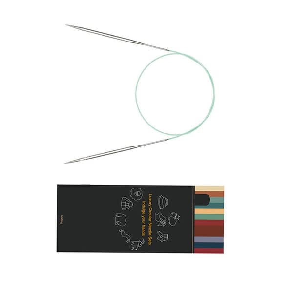 Sirkulære strikkepinner i rustfritt stål 2,5 mm 2.5mm