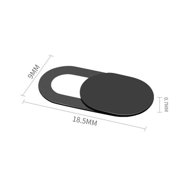 3-pack webbkameraskydd - Spionskydd Svart black