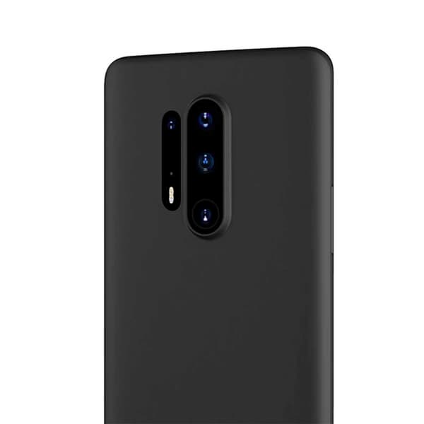 Tunt svart OnePlus 8 Pro Mobilskal Bumper transparent