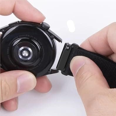 22mm Nylon Loop Rem til Samsung Watch 7 6 5 4/ til Amazfit Active 2 Armbånd Håndledsrem til Huawei Watch 4/GT5-4-3 Pro Bånd Blå Grå 22mm