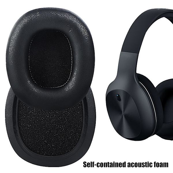 Hörlurskydd - Halkfria Öronmuffar i Konstläder och Svamp för Edifie W800bt, W808bt, W800X, K815p Gray