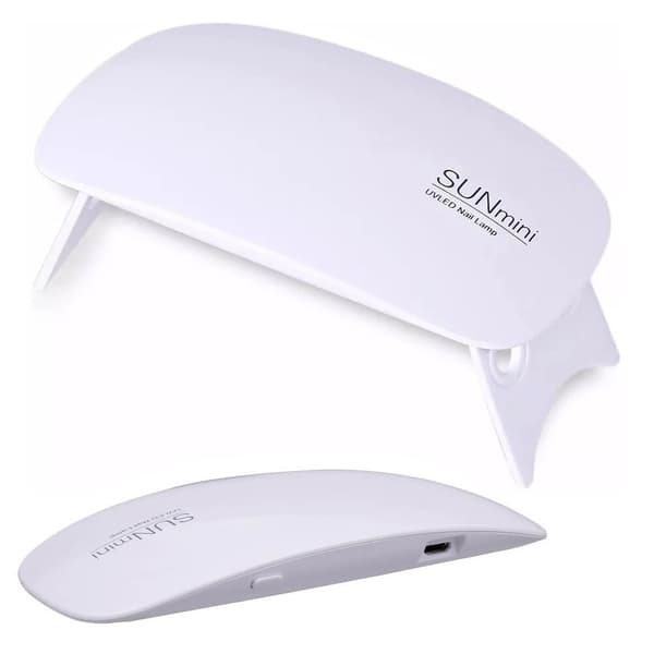 Mini Nagellampa | Bärbar UV Nageltork Nagellackstork Vit white