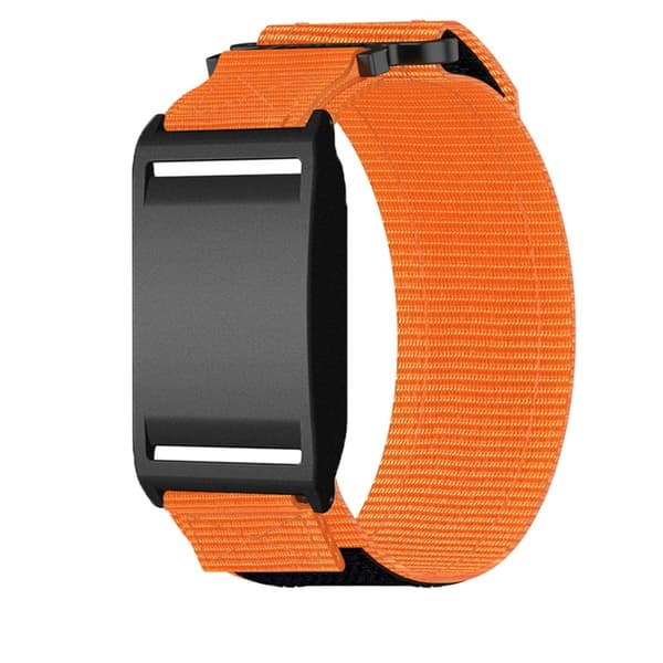 Nylon erstatningsrem kompatibel med Boneng kompatibel med Polar Loop armbånd borrelås for utendørs bruk 21cmx3cm Oransje Orange