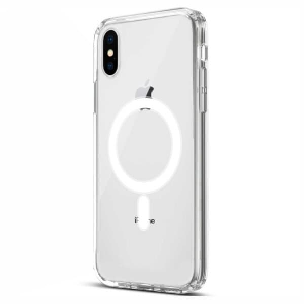 iPhone XS Max Magnetiskt Mobilskal Magsafe-kompatibelt Transparent transparent