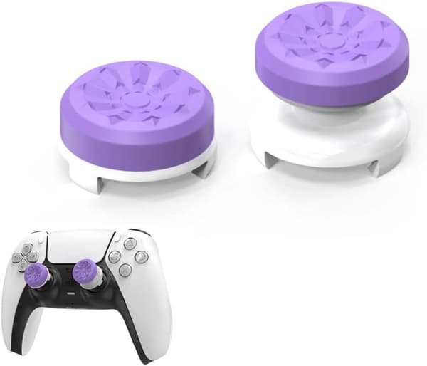 2-pak tommelfingergreb, silikone joystick-greb til PS4 PS5-controller for at hjælpe med sigte, controller og reducere træthed i tommelfingeren