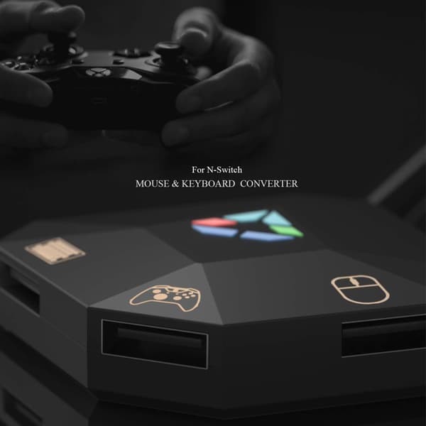 INF Mus/tangentbordsadapter kompatibel med Nintendo Switch, PS4, Xbox One/360, PS3