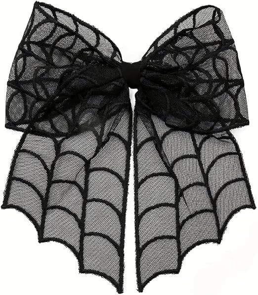 Spindelnätsspets Hårrosett Gotisk Klämma – Halloween Spindeltillbehör
