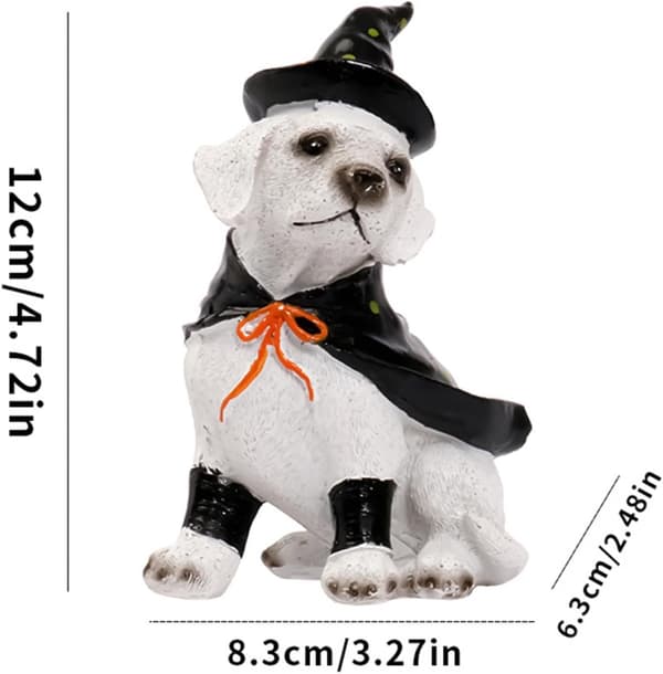 Leken hundestatue - Halloween hundefigurpynt B B