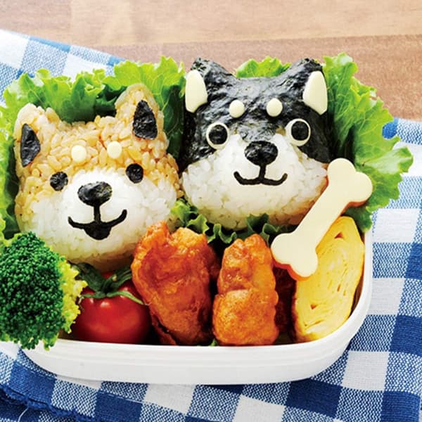 Sushi-set för barn - Risbollformar, Bento-tillbehör, Sandwich-utskärare, Köksredskap för barnmat B-style