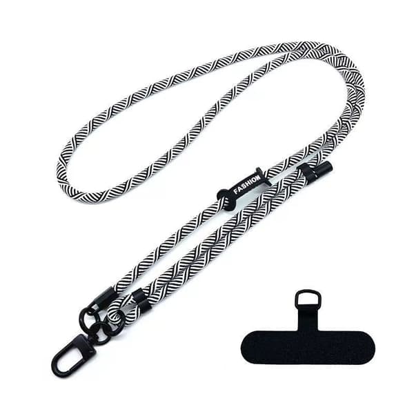 Justerbar Universal Mobilrem Sort&Hvid Black&White