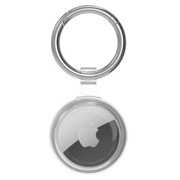 2-pack transparent Apple Airtag-fodral 360 full täckning transparent