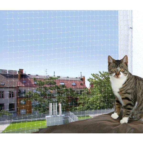 Transparent Kattskyddsnät, 4 x 3 m