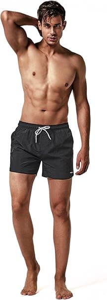 Herre Badeshorts Klassiske Mesh Foret Surf Trunks Hurtigtørrende Strandshorts