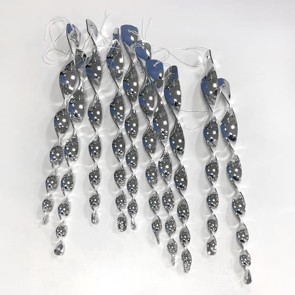 Spiralreflekterande fågelskrämma 10-pack Silver 30 cm Silver