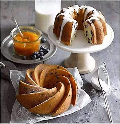 Silikonform for kakebaking med riflet design