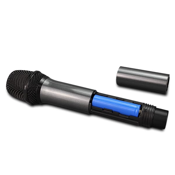 Trådløs mikrofon 2-pakning / Bluetooth Reverb med Android Port Kabel Svart