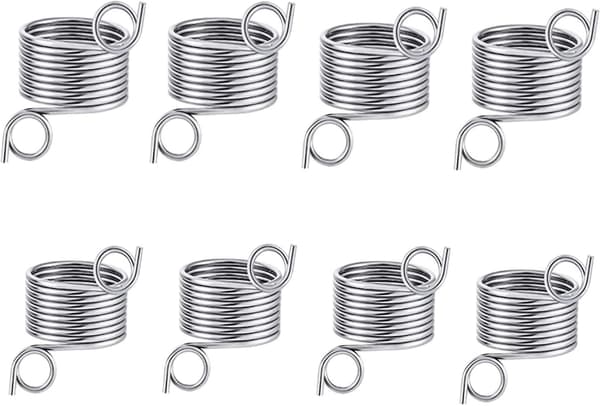 8 Stykker Strikkeløkke Rustfritt Stål Metall Garnføring Fingerholder Hekling