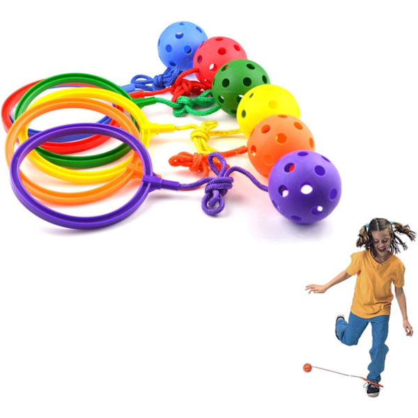 Twist Skip Leksak, 6 st Olika Färger Skip Hopprep Sport Swing Skip Boll Spel - Lek Inomhus och Utomhus, Lekplats, Gymnastikklass & Hemma